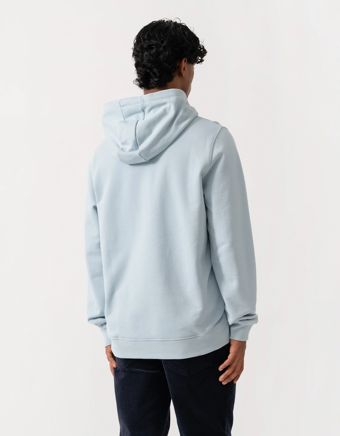 Lyle & Scott Pullover Mens Hoodie - W596 Opal Blue