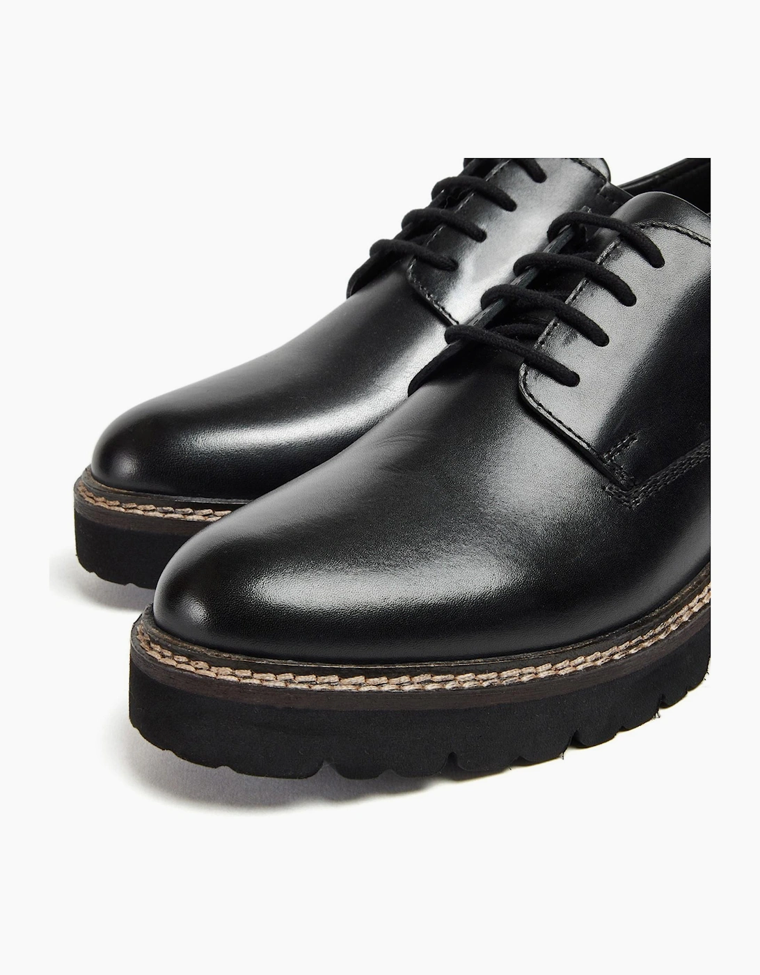Pod Kris Womens Leather Shoes Black