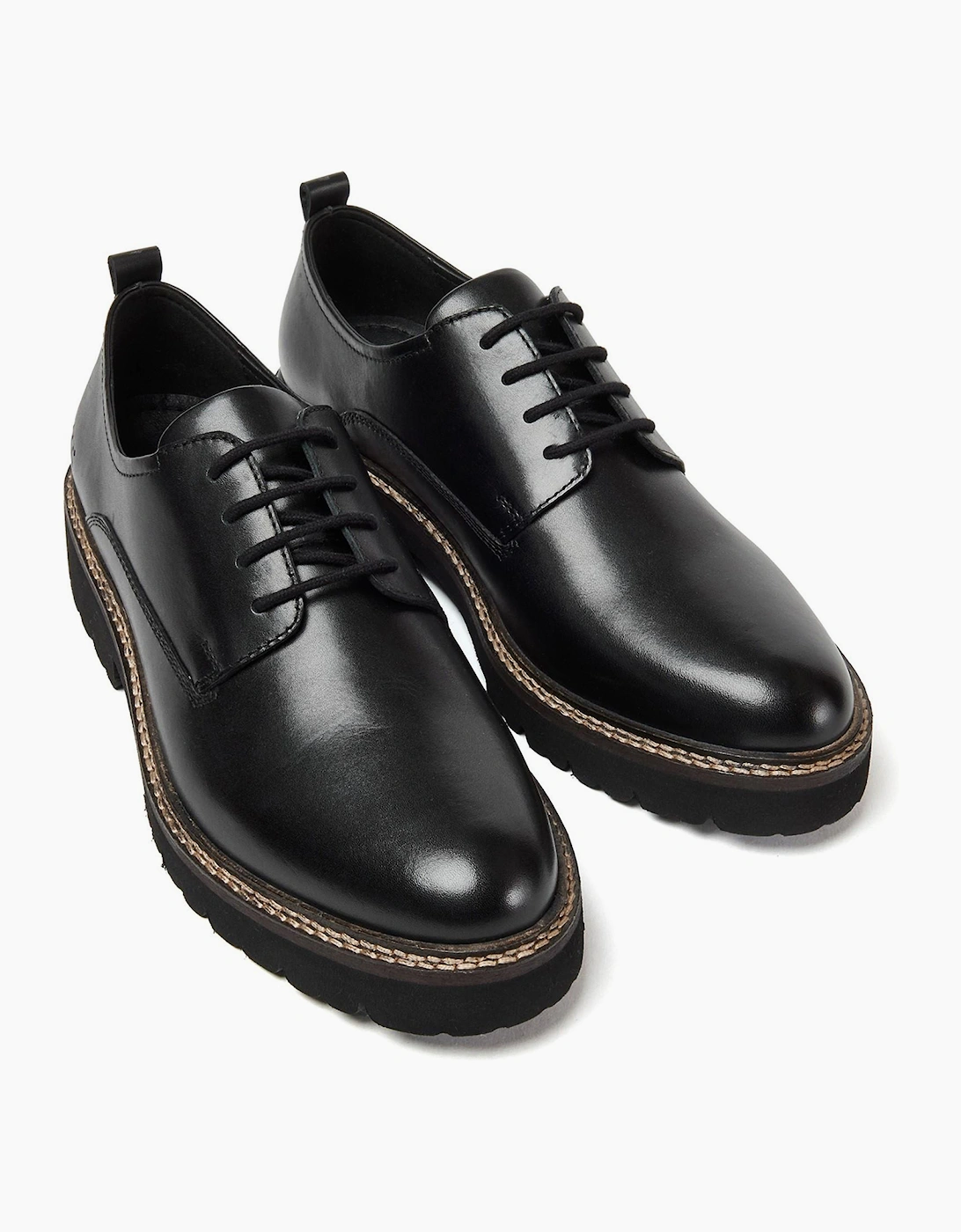 Pod Kris Womens Leather Shoes Black