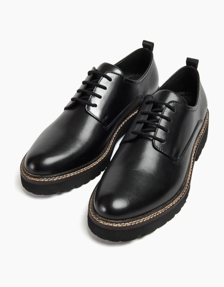 Pod Kris Womens Leather Shoes Black