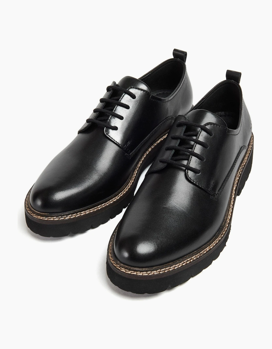 Pod Kris Womens Leather Shoes Black