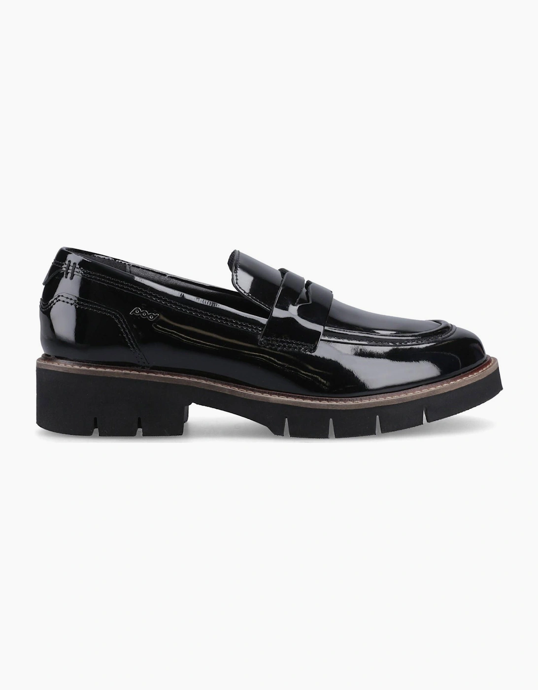 Pod Women's Pod Kaltin Womens Leather Loafer Shoes Black