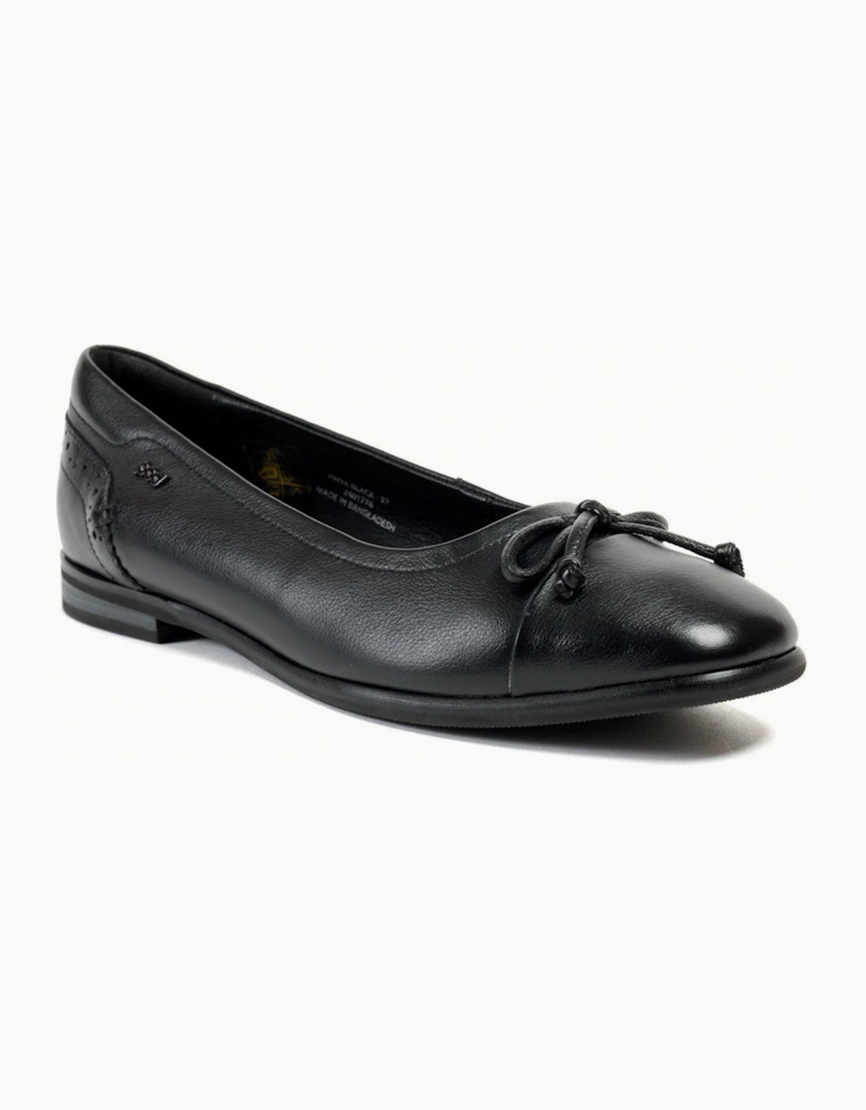 Pod Priya Womens Ballerina Shoes Black