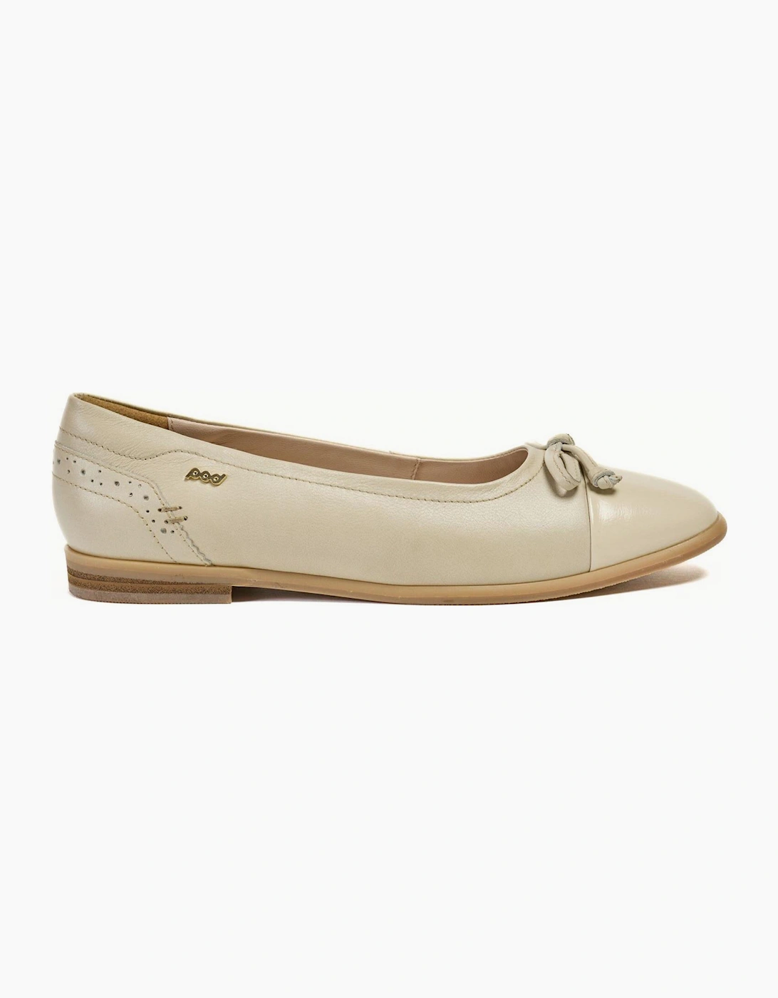 Pod Priya Womens Ballerina Shoes Taupe