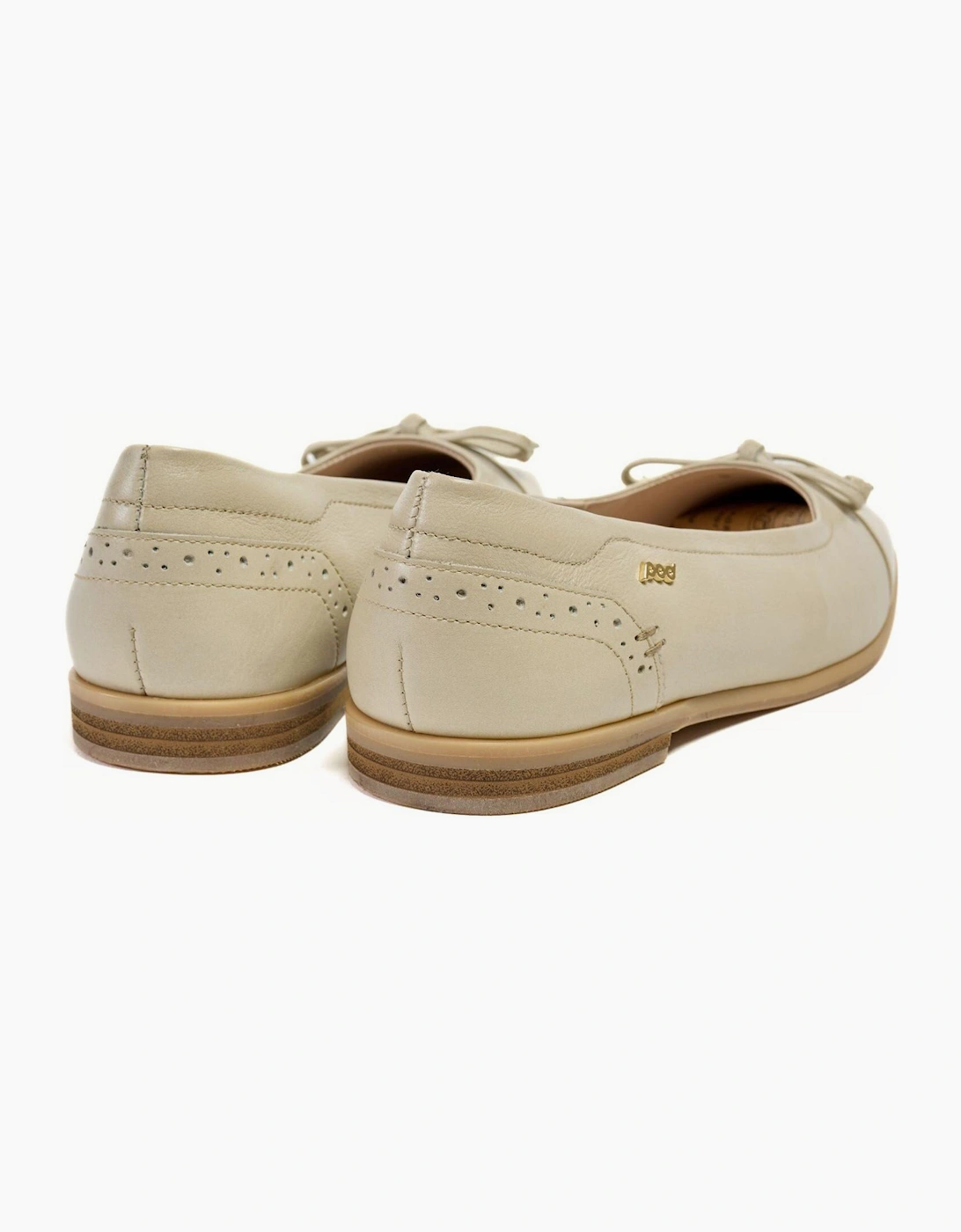 Pod Priya Womens Ballerina Shoes Taupe