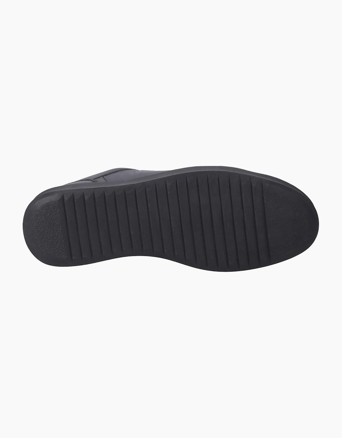 Hush Puppies Madden Leather Mens Trainers Black