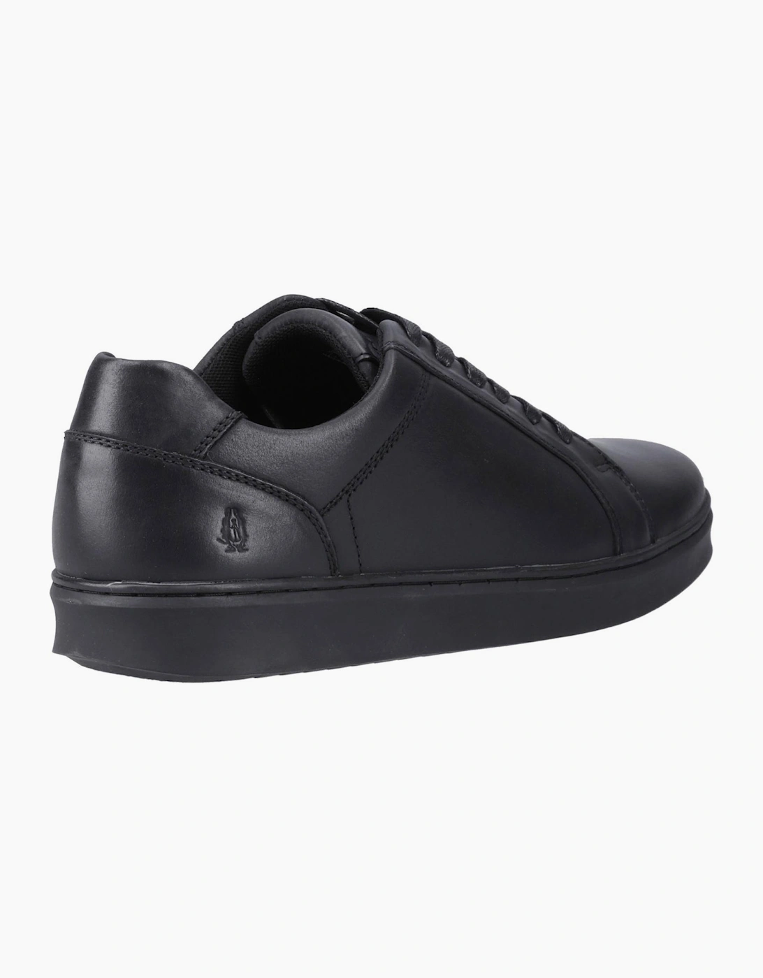 Hush Puppies Madden Leather Mens Trainers Black