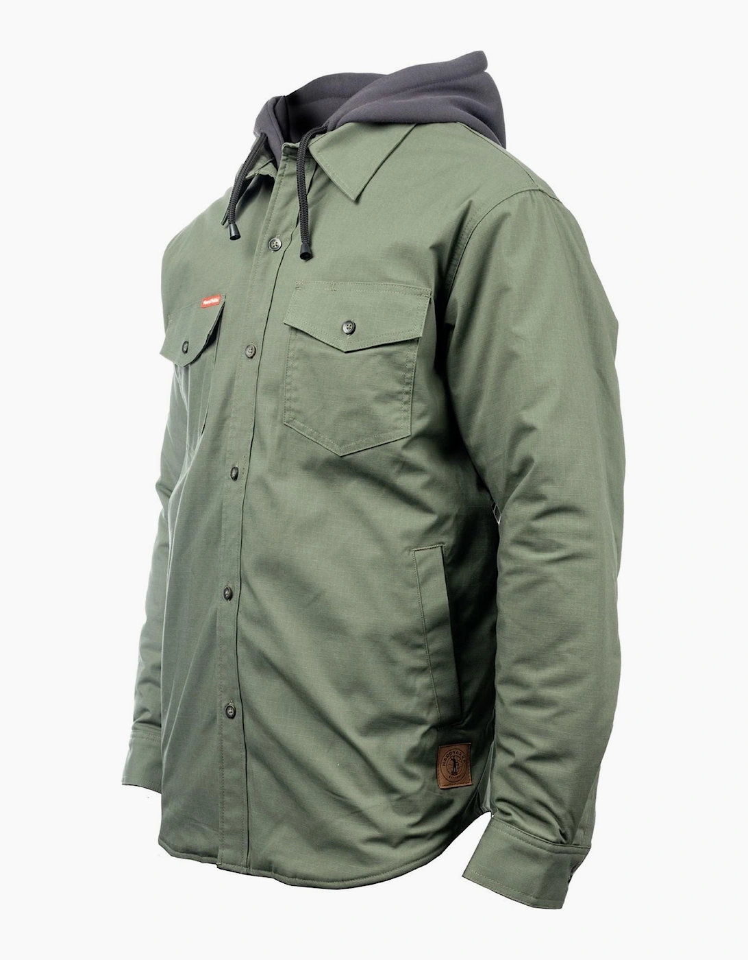 Hard Yakka Men's Hard Yakka Quilted Solid Mens Shacket Military Green
