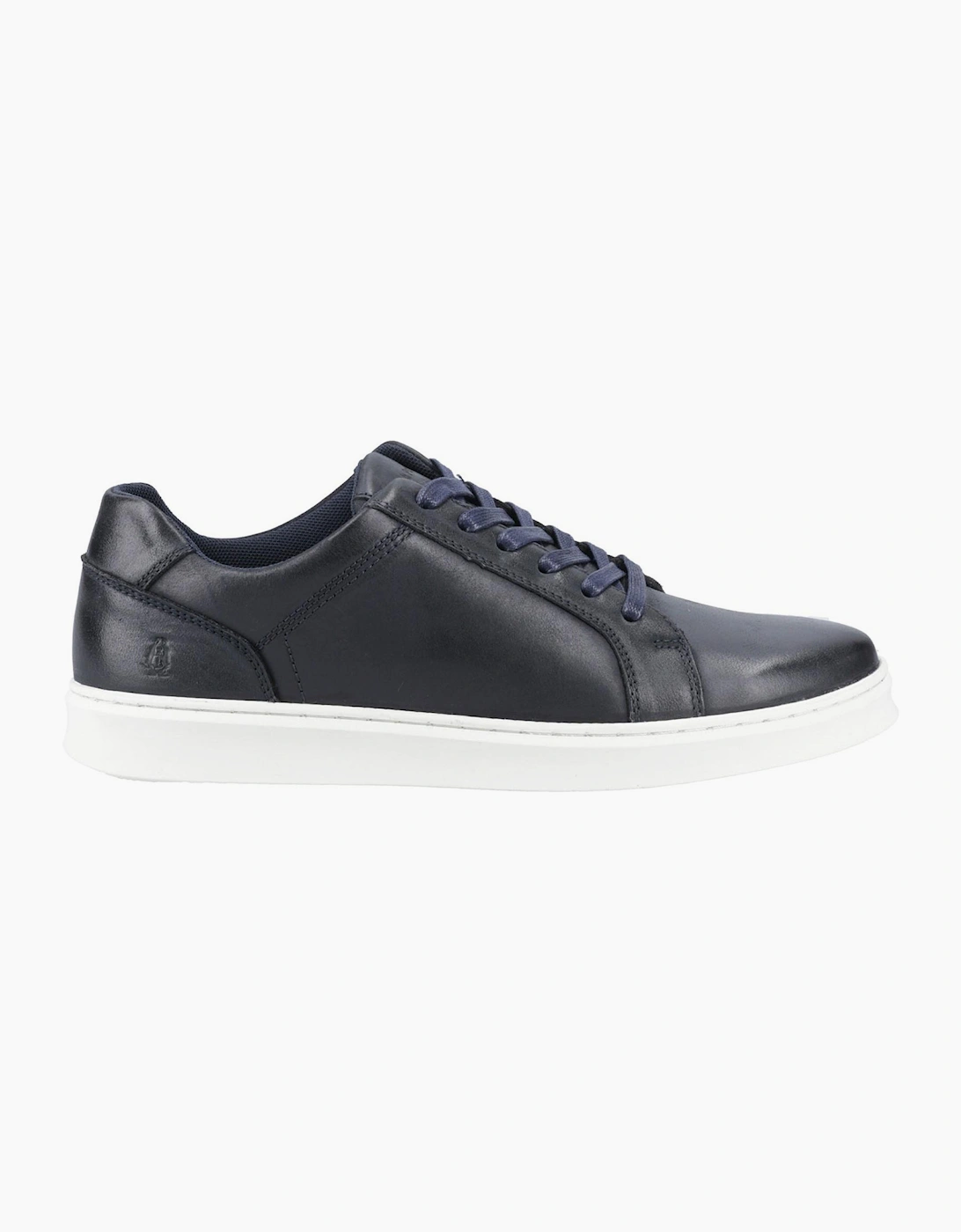 Hush Puppies Madden Leather Mens Trainers Navy / White