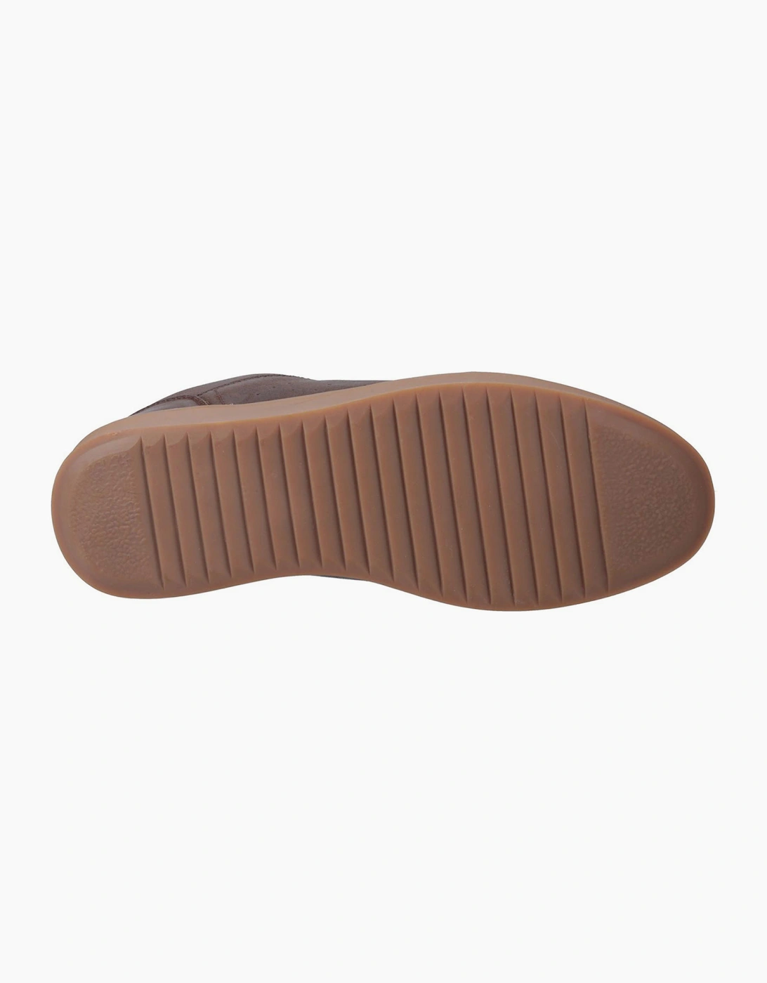 Hush Puppies Madden Leather Mens Trainers Coffee