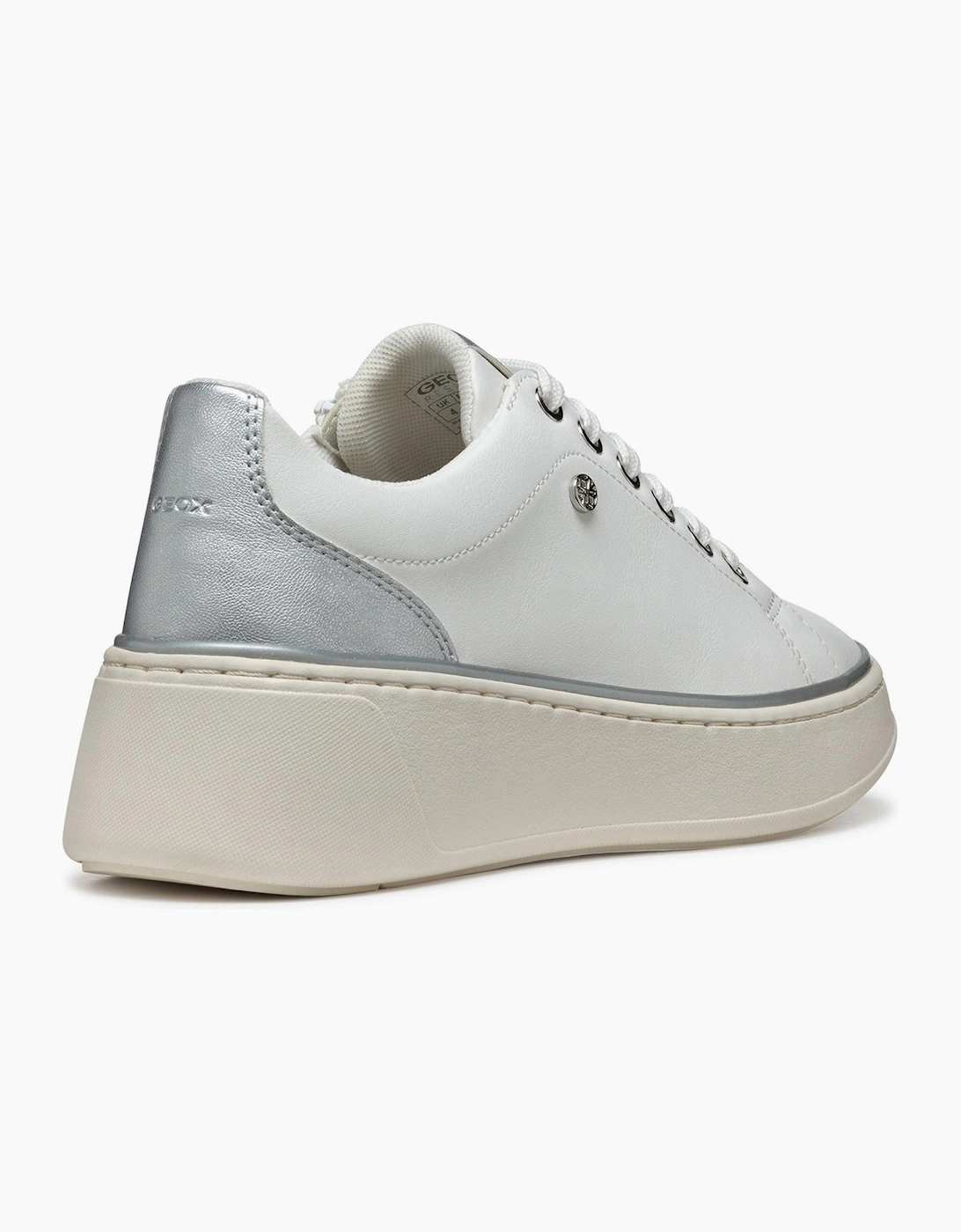 Geox Sunnetty Womens Trainers White/Silver