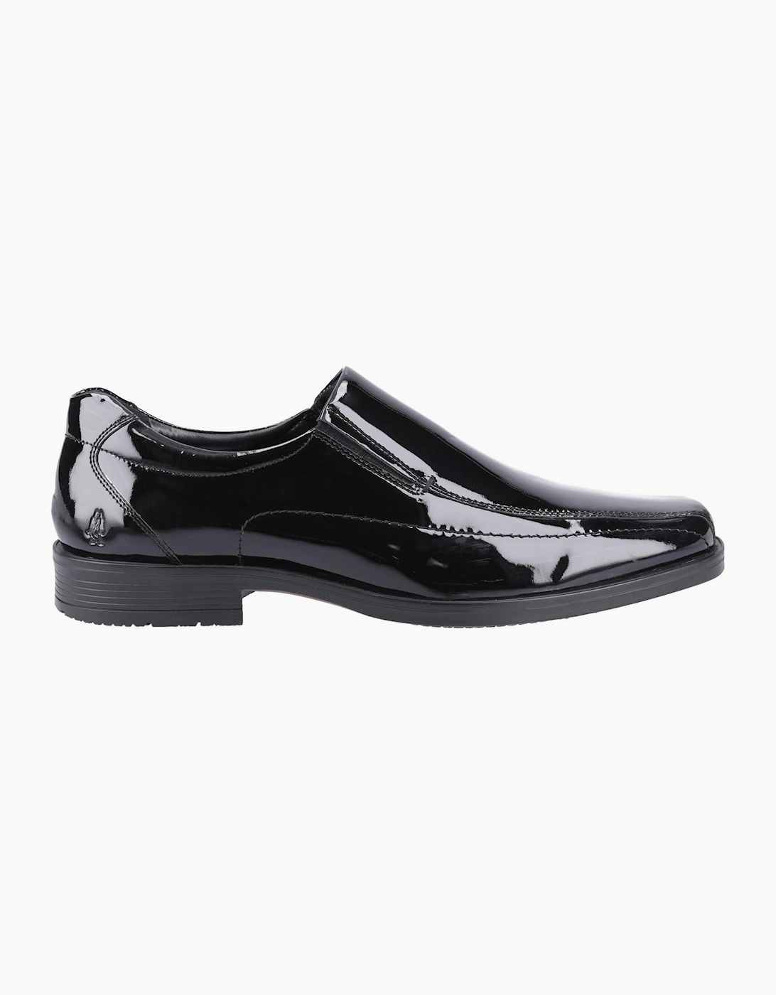 Hush Puppies Brody Patent Mens Shoes Black