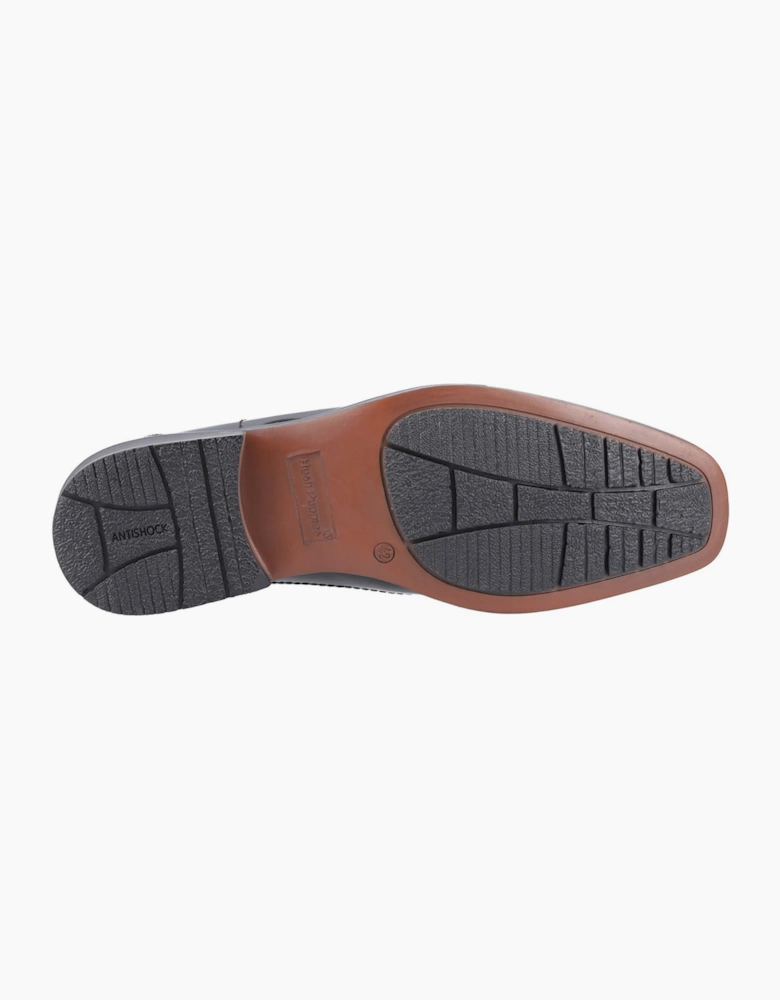 Hush Puppies Brody Patent Mens Shoes Black