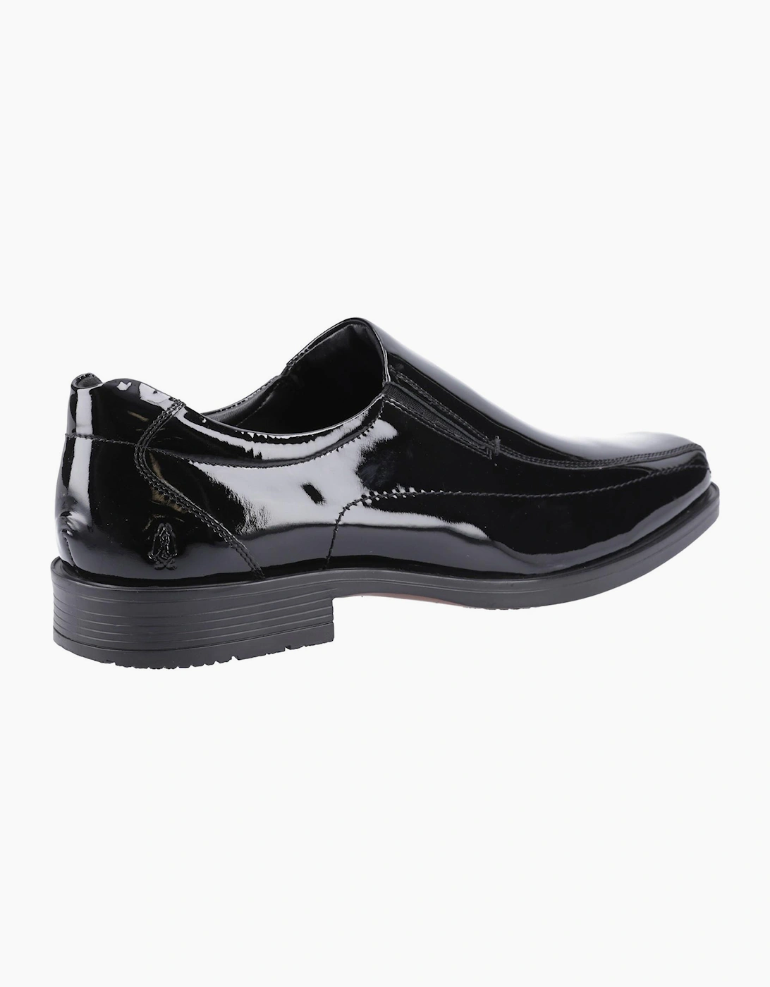 Hush Puppies Brody Patent Mens Shoes Black