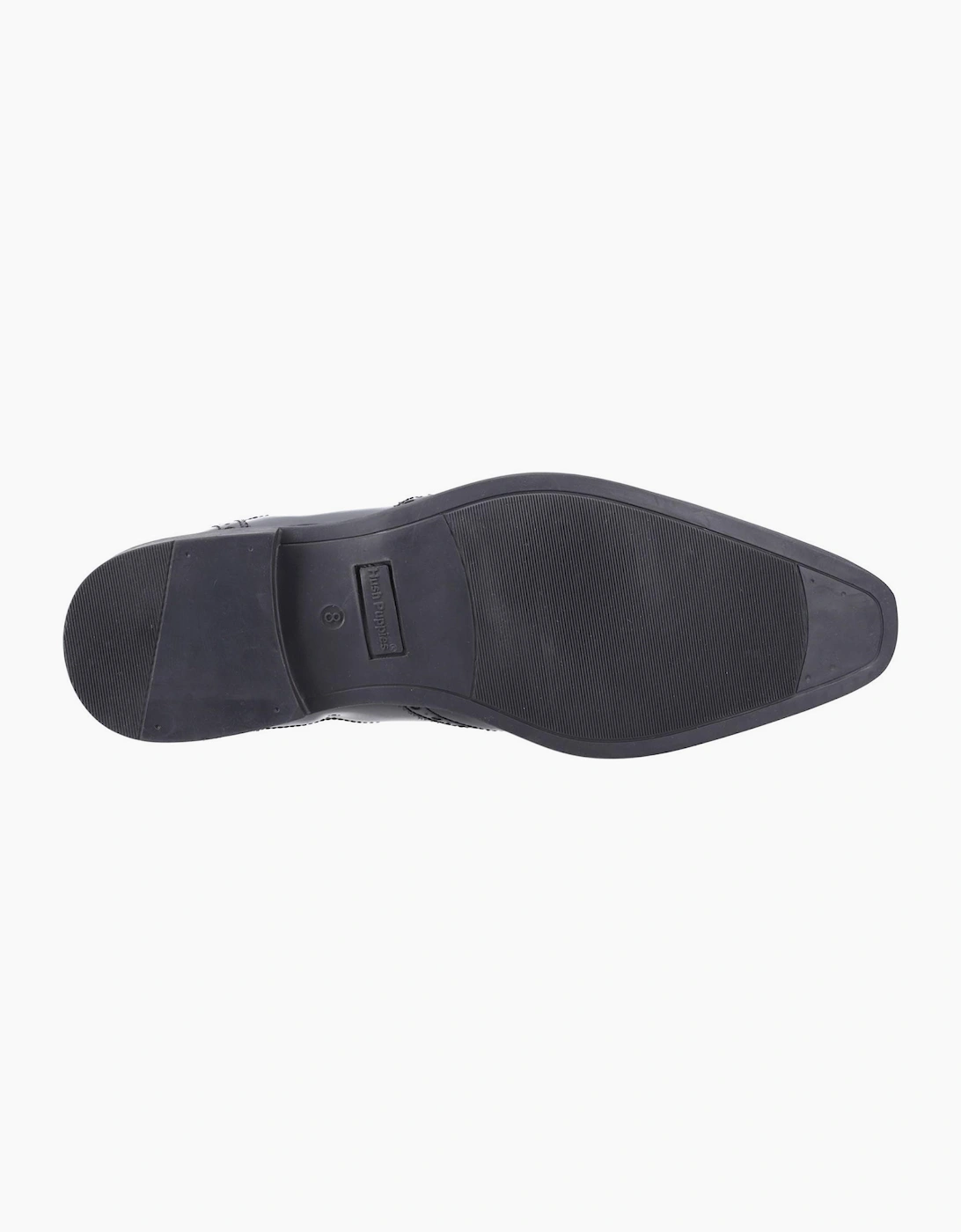 Hush Puppies Elliot Patent Mens Brogues Black