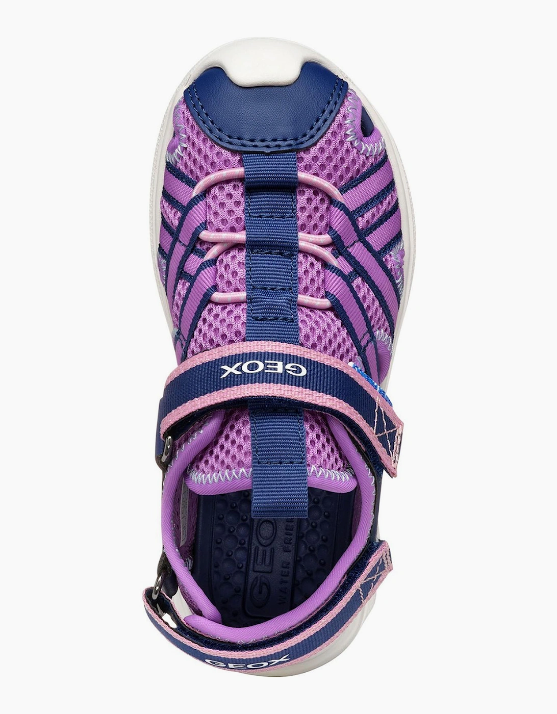 Geox Airadyum Water-Friendly Girls Sandals Navy/Purple