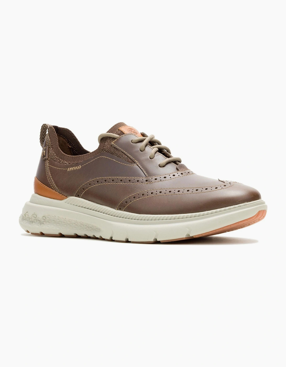 Hush Puppies Excel Wingtip Mens Leather Shoes Fossil
