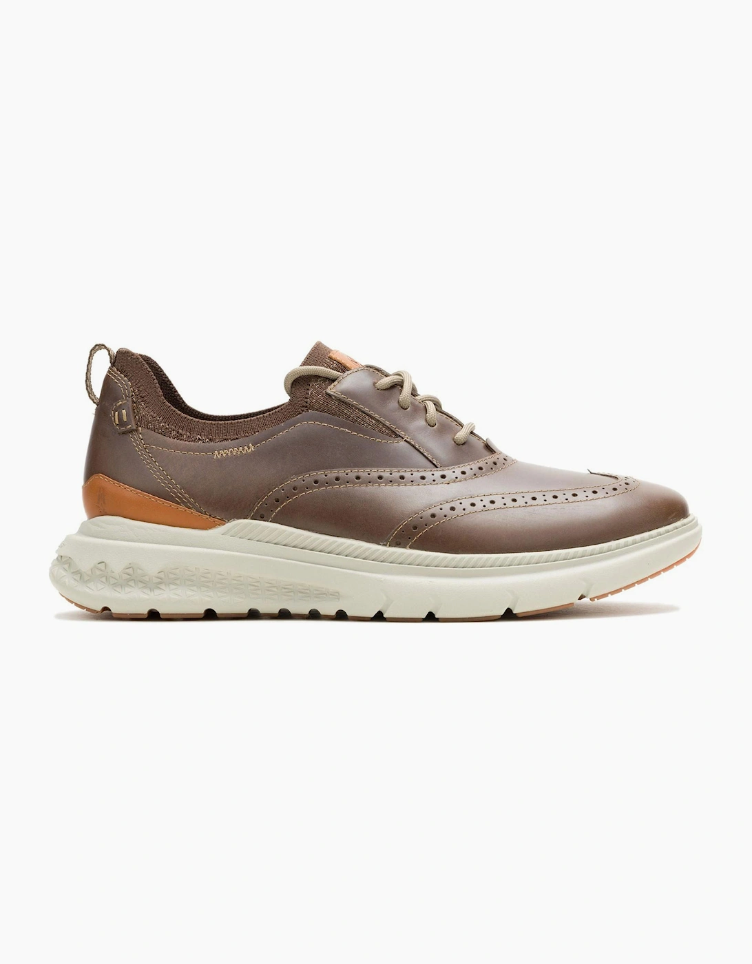 Hush Puppies Excel Wingtip Mens Leather Shoes Fossil
