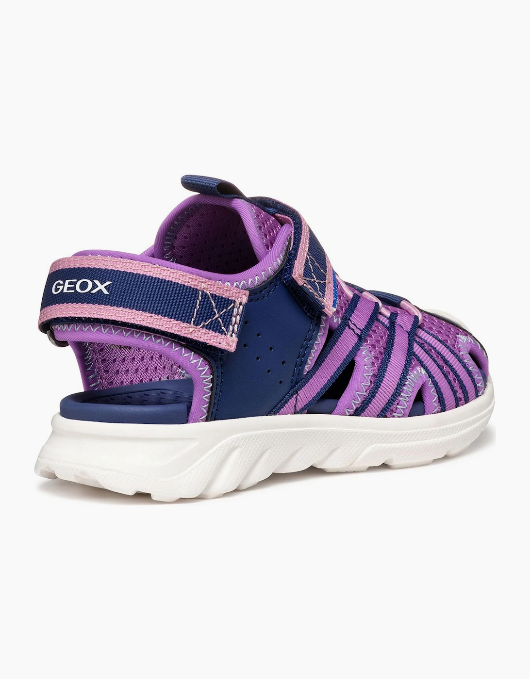 Geox Airadyum Water-Friendly Girls Sandals Navy/Purple