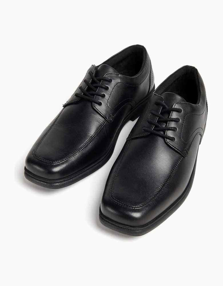 Pod Hornet Senior Boys School Shoes Black