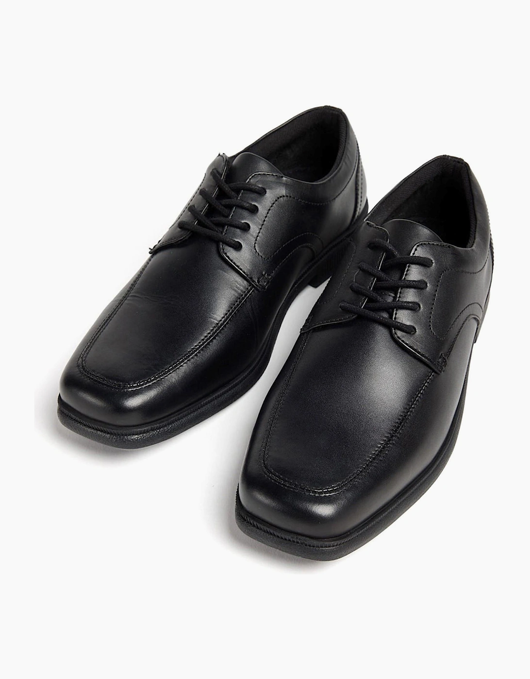 Pod Hornet Senior Boys School Shoes Black