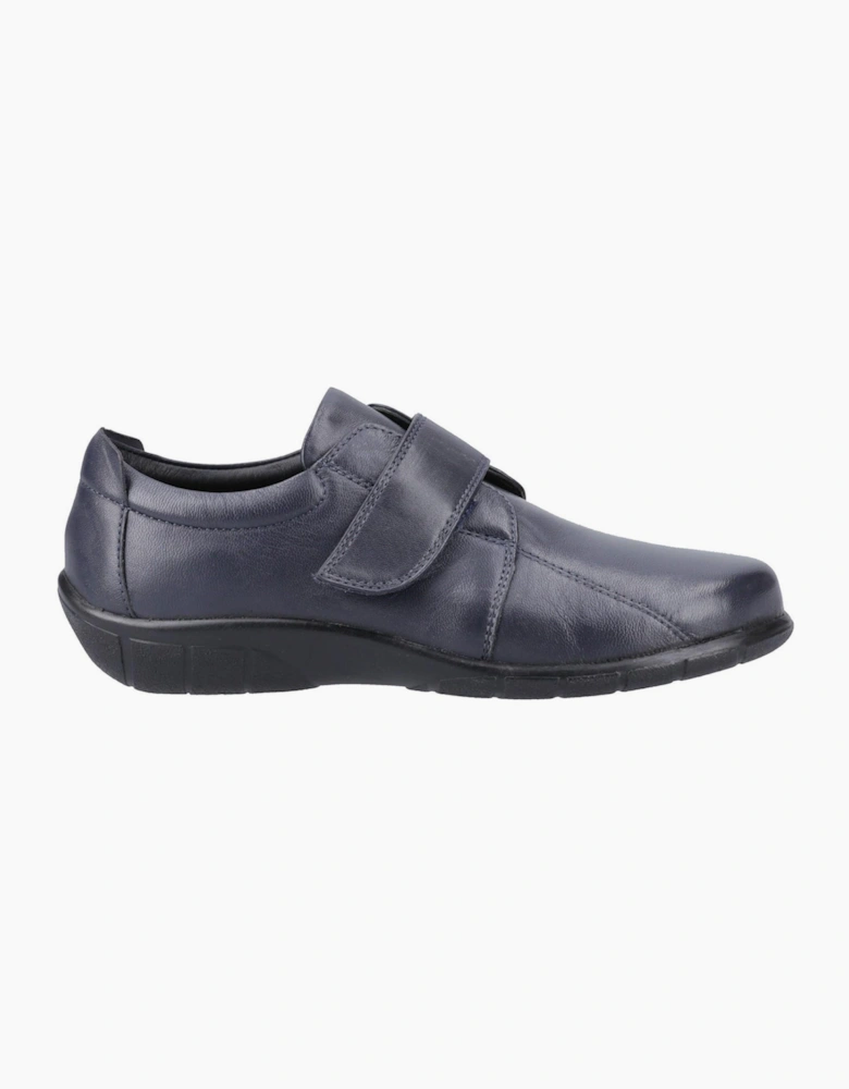 Fleet & Foster Dorothy Leather Womens Shoes Navy