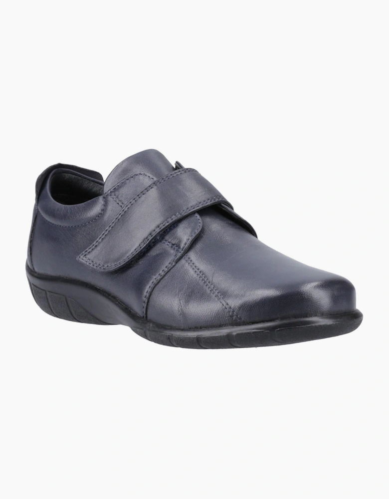 Fleet & Foster Dorothy Leather Womens Shoes Navy