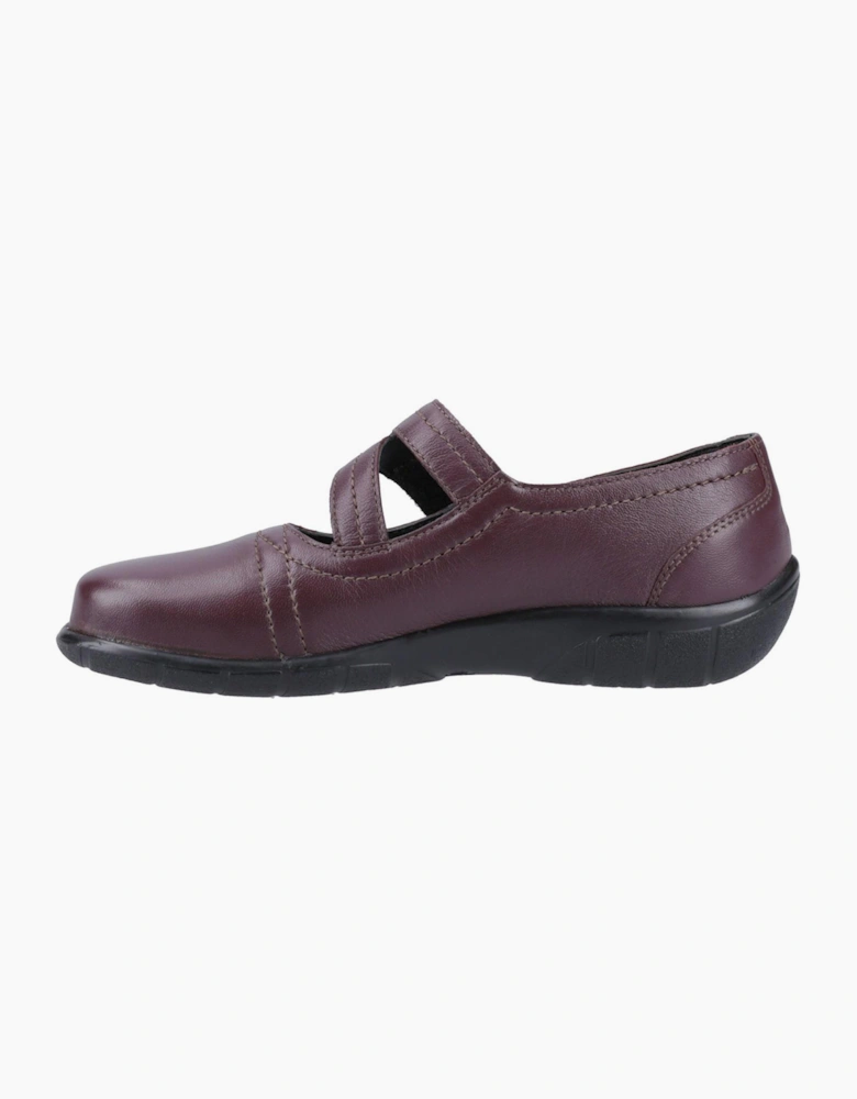 Fleet & Foster Ethel Memory Foam Womens Shoes Burgundy