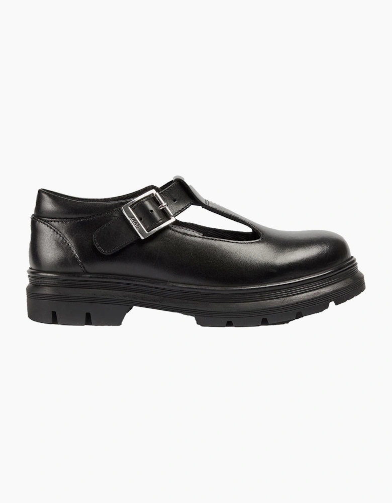 Pod Emilie Senior Girls School Shoes Black