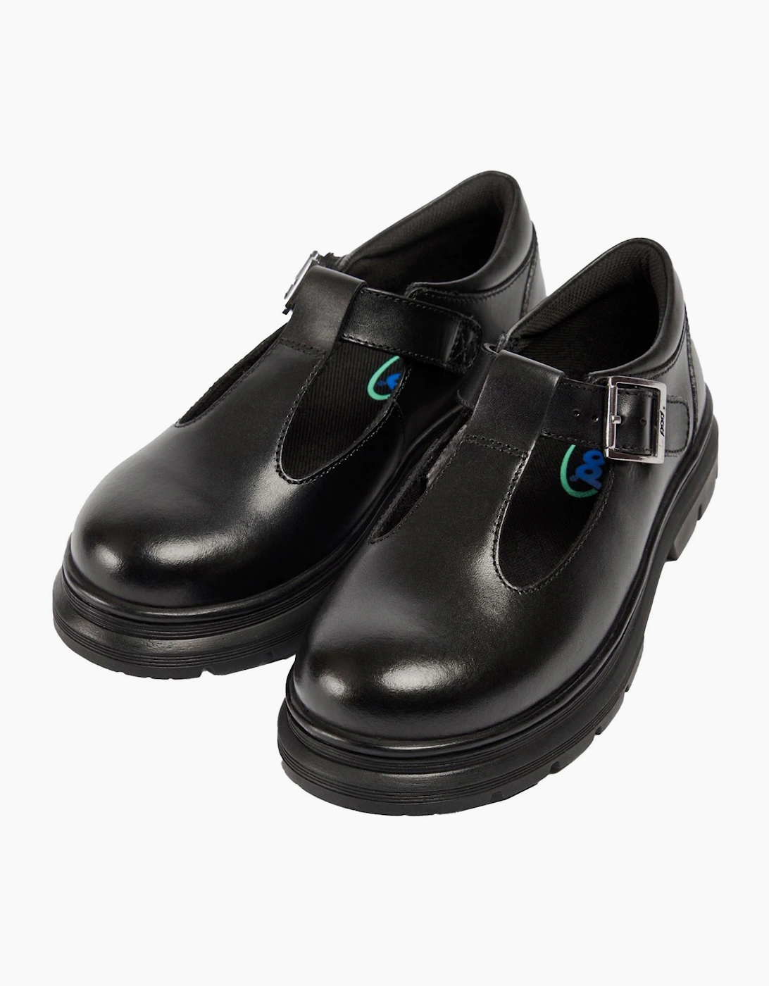 Pod Emilie Senior Girls School Shoes Black