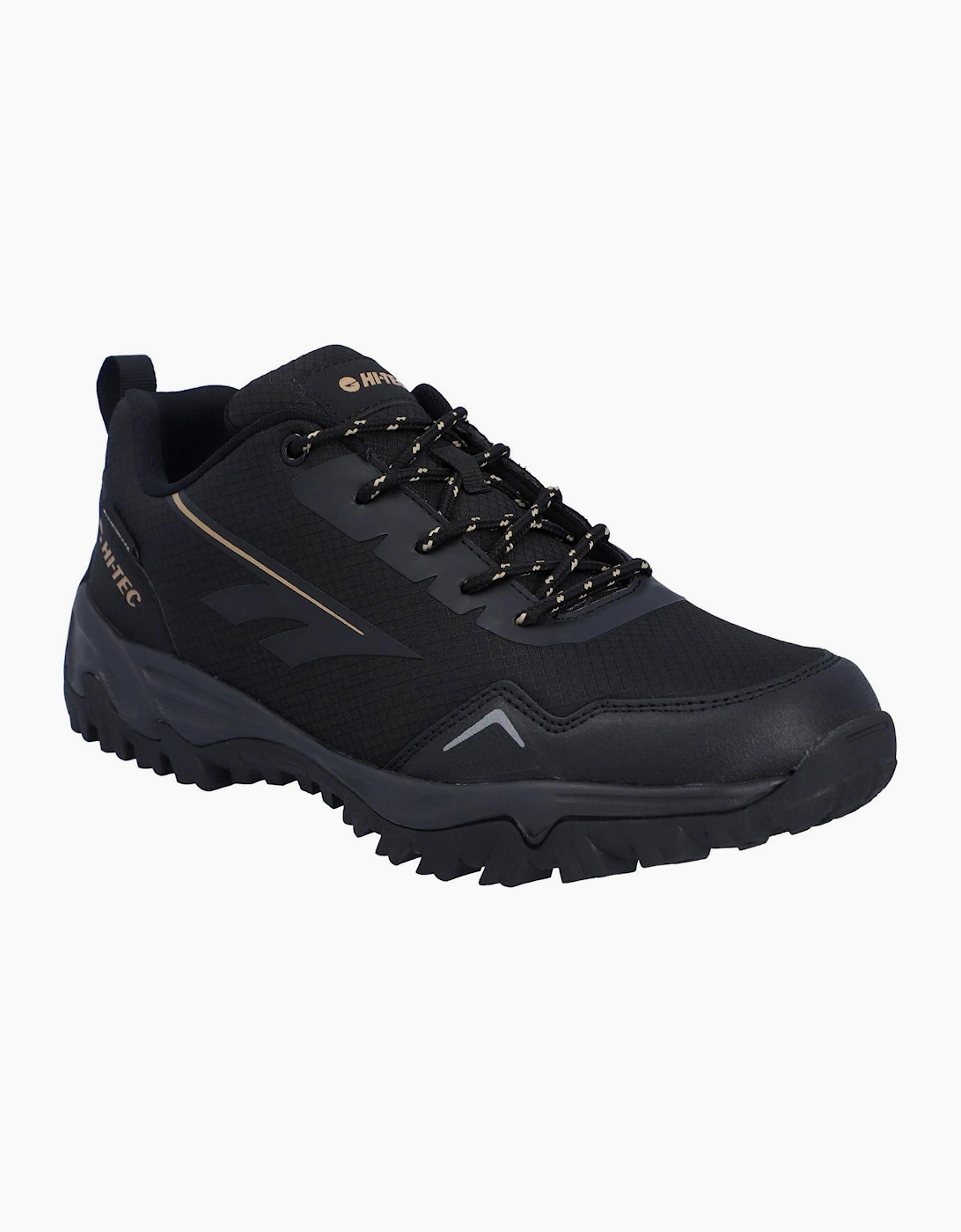 Hi-Tec Jaguar Mens Waterproof Trail Shoes Black/Dune