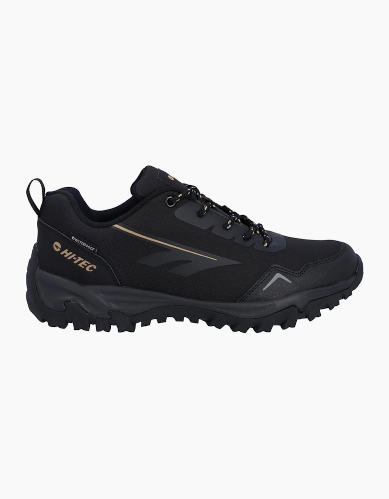 Hi-Tec Jaguar Mens Waterproof Trail Shoes Black/Dune