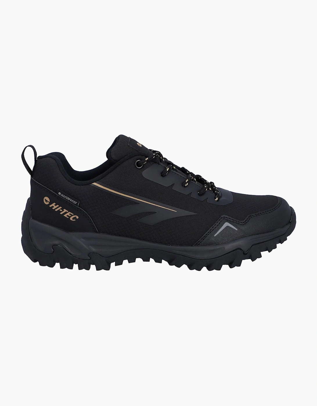 Hi-Tec Men's Hi-Tec Jaguar Mens Waterproof Trail Shoes Black/Dune