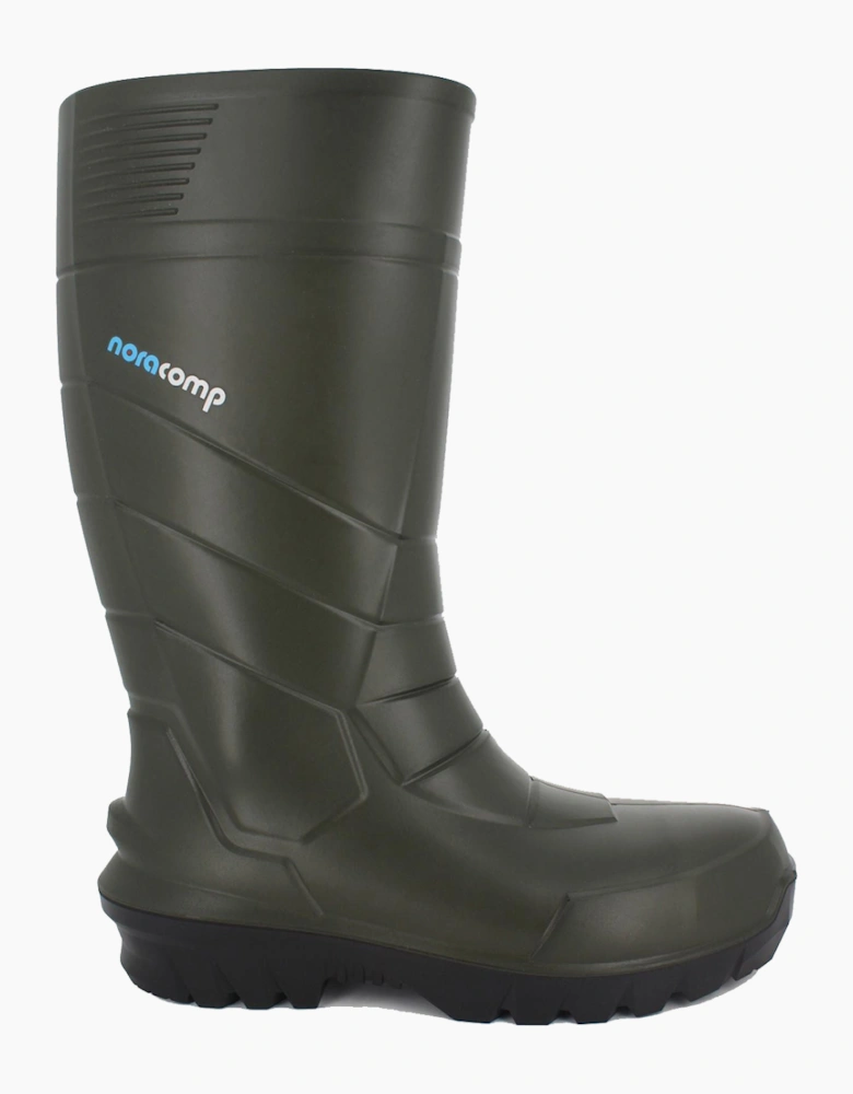 Nora Noracomp S5 Wellington Safety Boots Green/Black