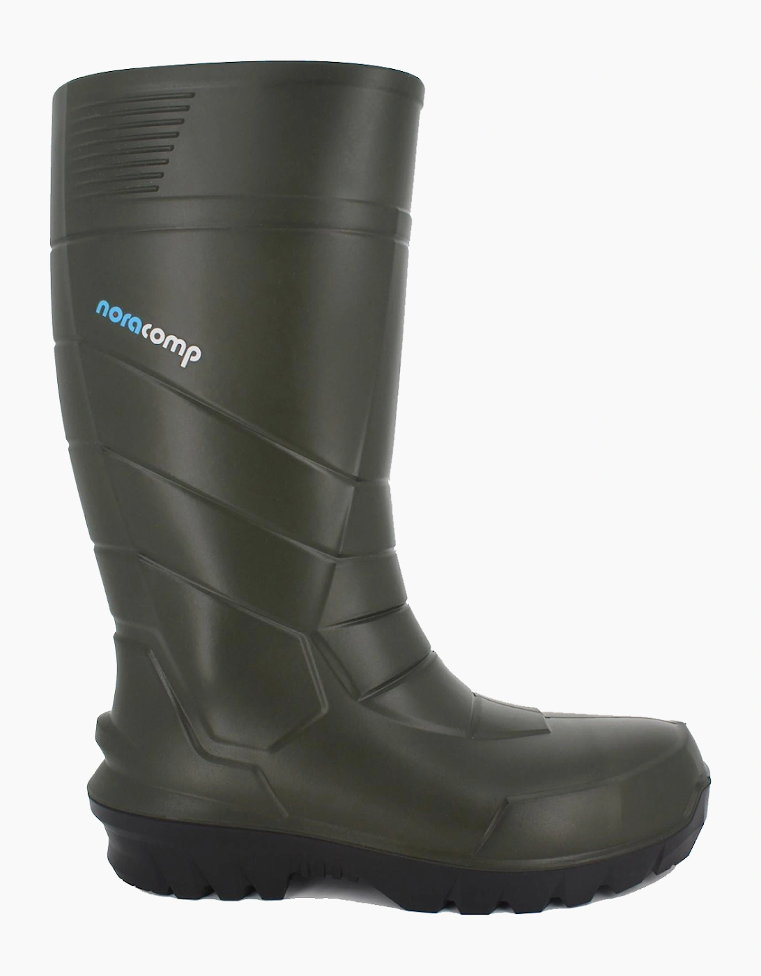 Nora Noracomp S5 Wellington Safety Boots Green/Black