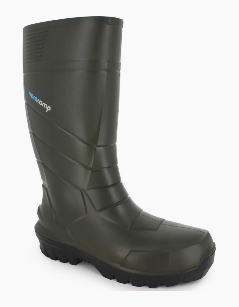 Nora Noracomp S5 Wellington Safety Boots Green/Black