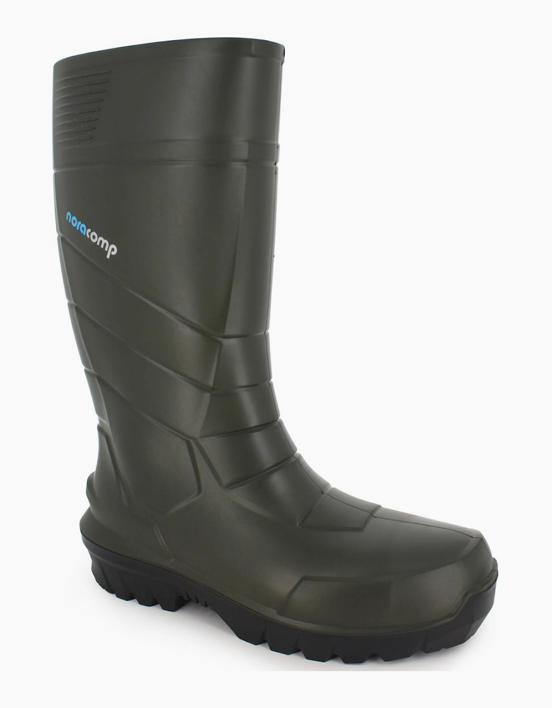 Nora Noracomp S5 Wellington Safety Boots Green/Black