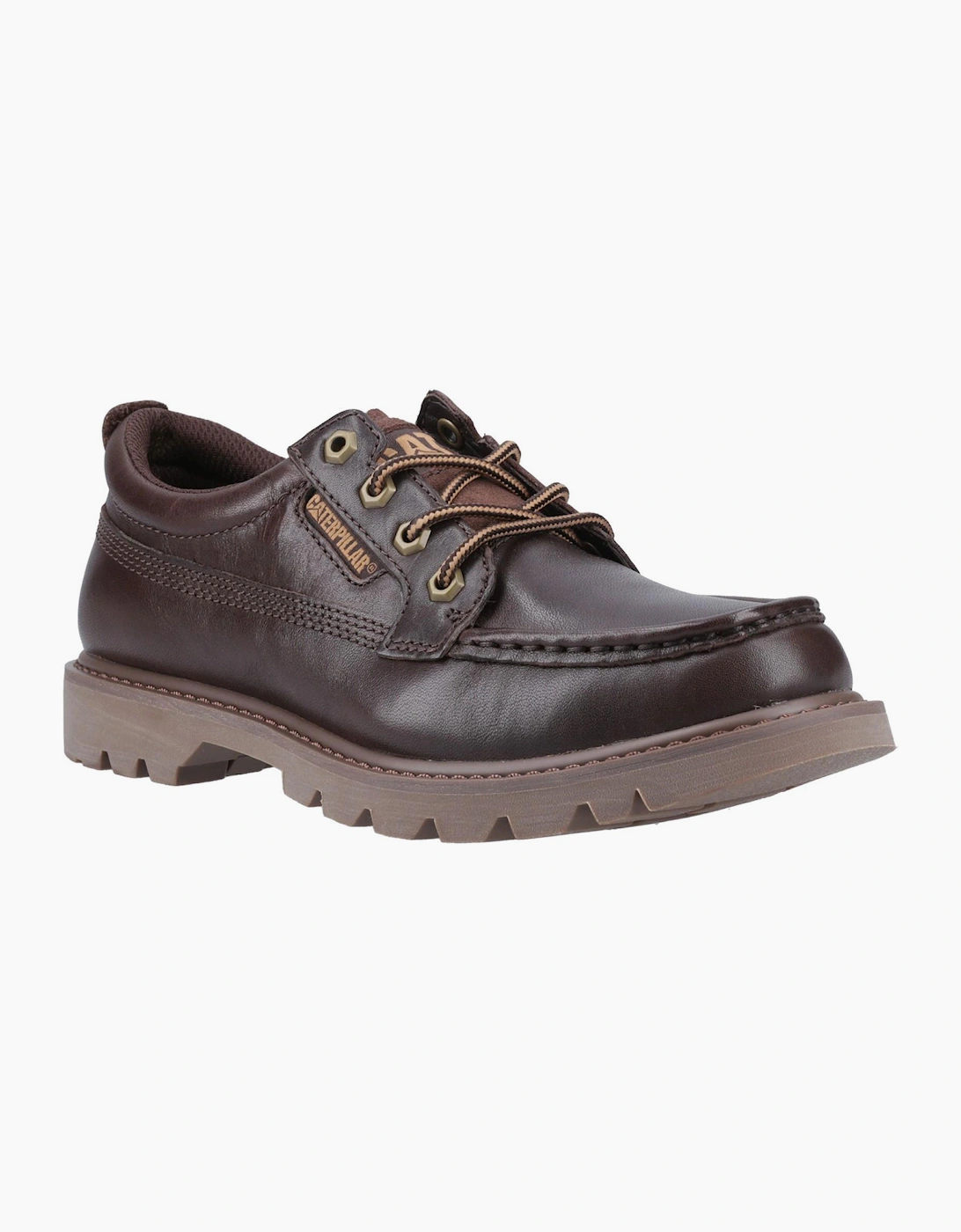Caterpillar Colorado Moc Leather Mens Shoes Dark Brown