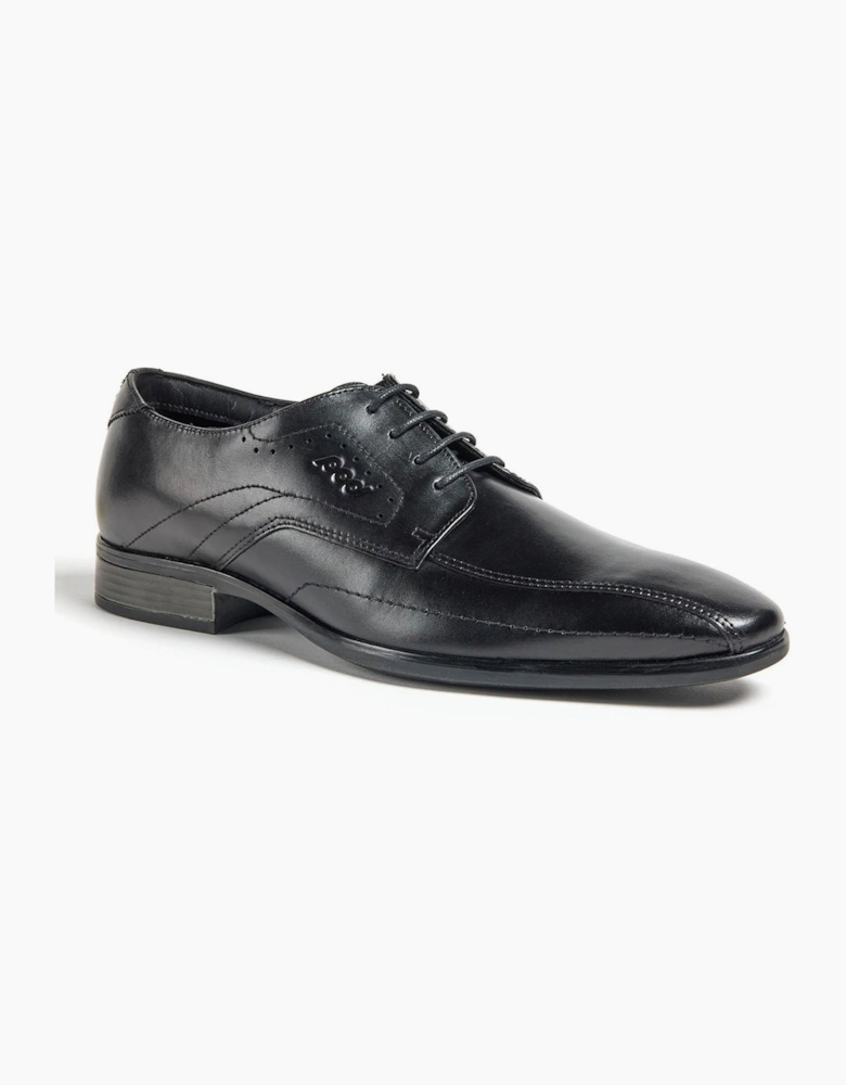 Pod Duke Mens Leather Derby Shoes Black