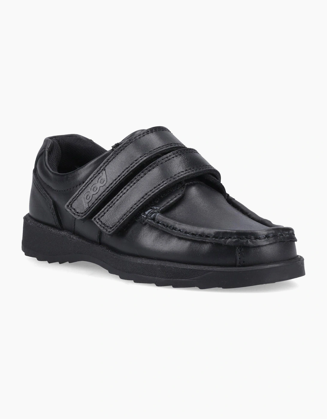 Pod Aran Leather Senior School Shoes Black