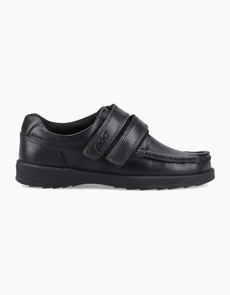 Pod Aran Leather Senior School Shoes Black