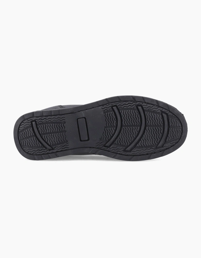 Pod Nyle Leather Senior School Shoes Black