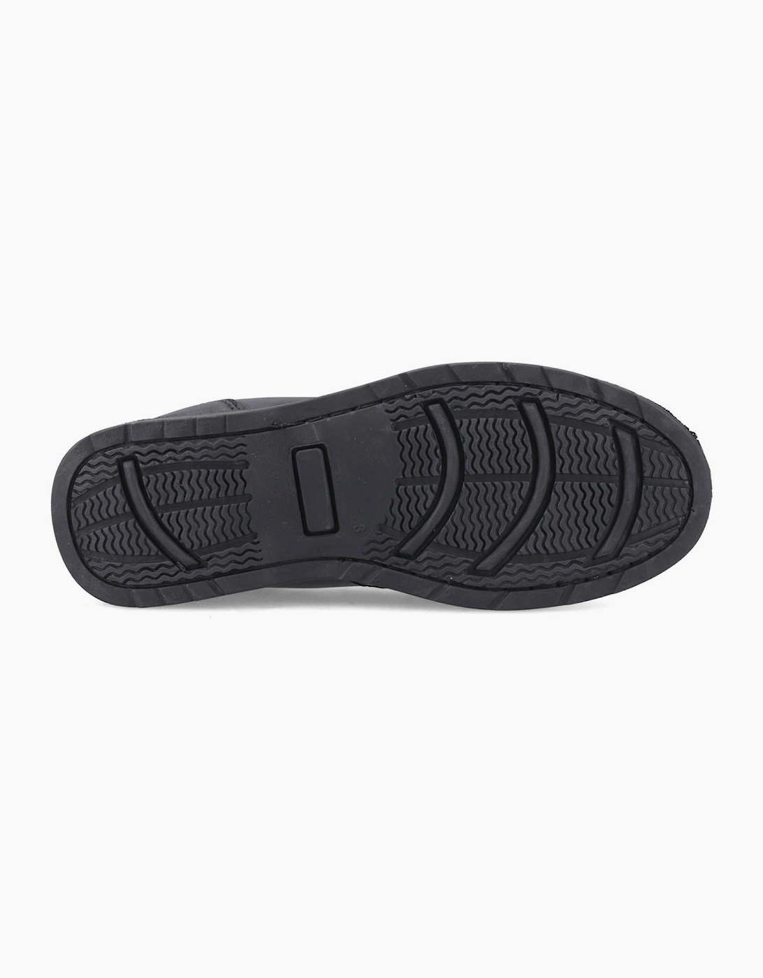 Pod Nyle Leather Senior School Shoes Black