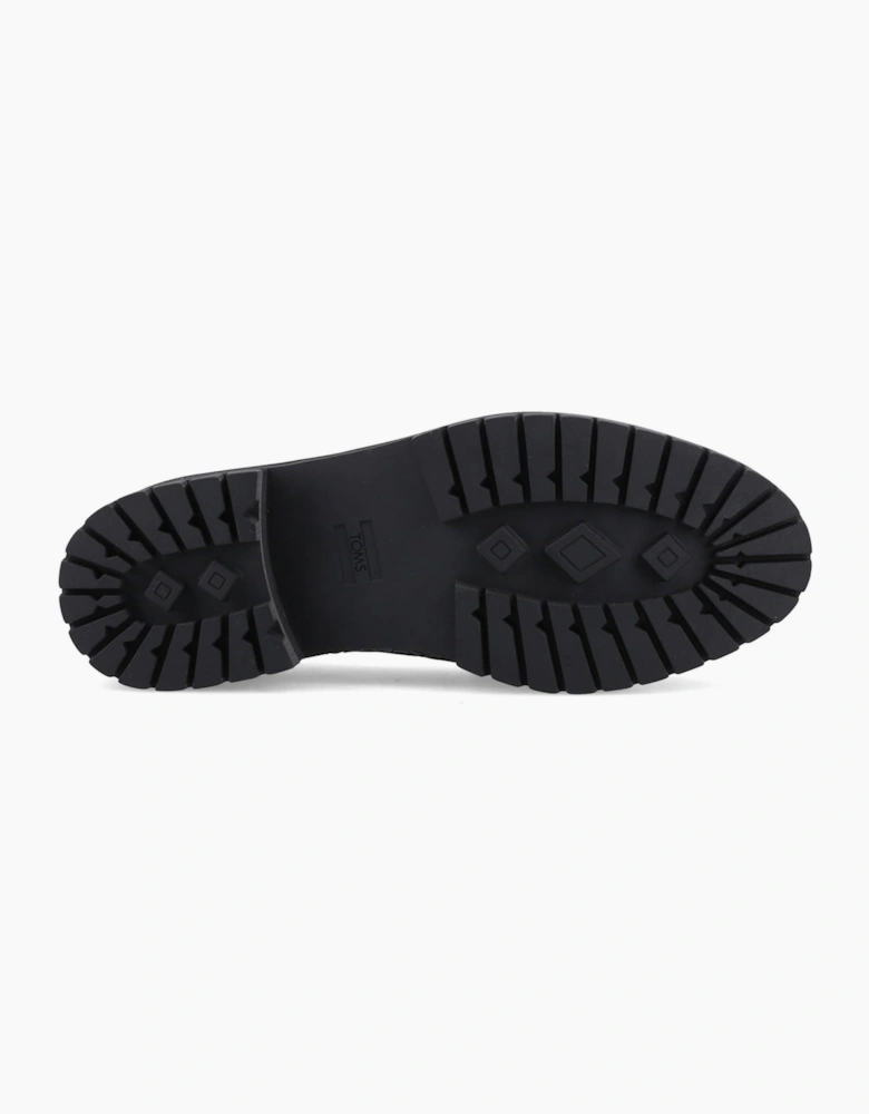 Toms Cara Woven Womens Loafers Black