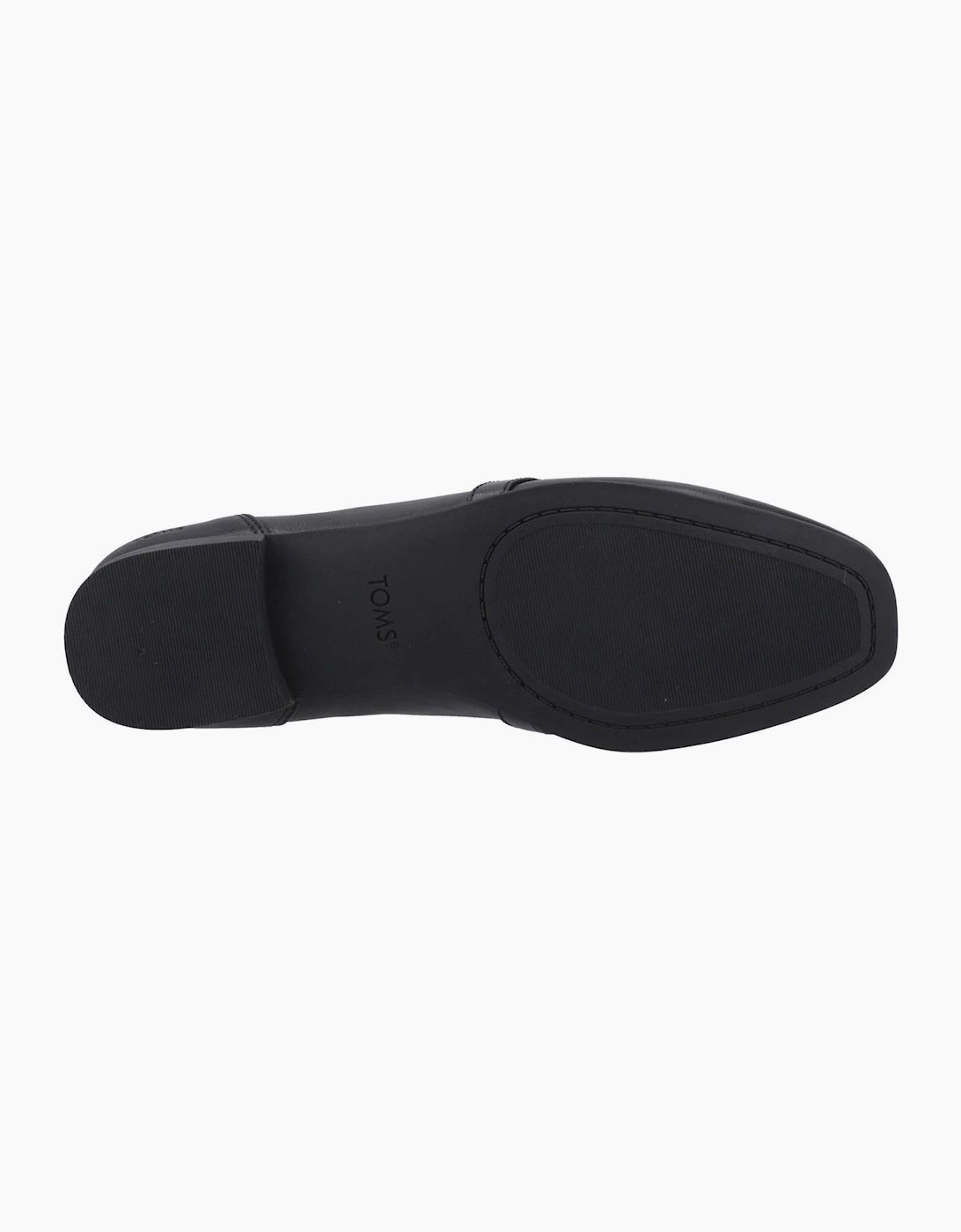 Toms Lynette Womens Leather Loafers Black