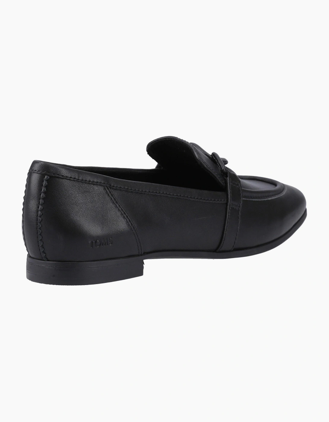 Toms Lynette Womens Leather Loafers Black