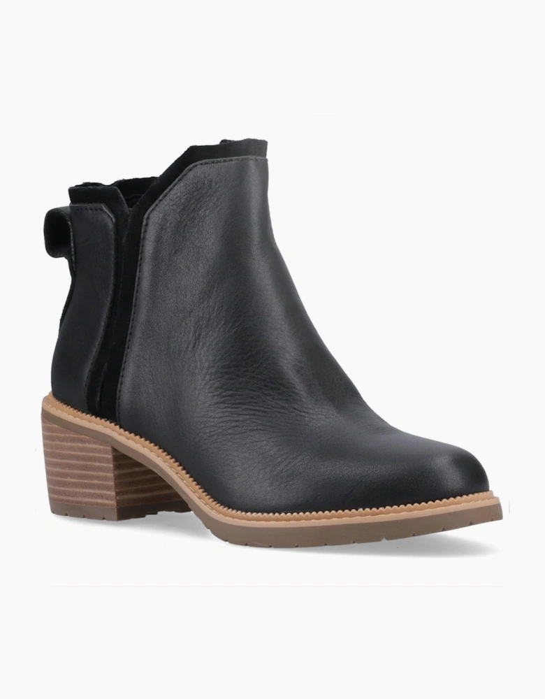 Toms Hailey Womens Ankle Boots Black