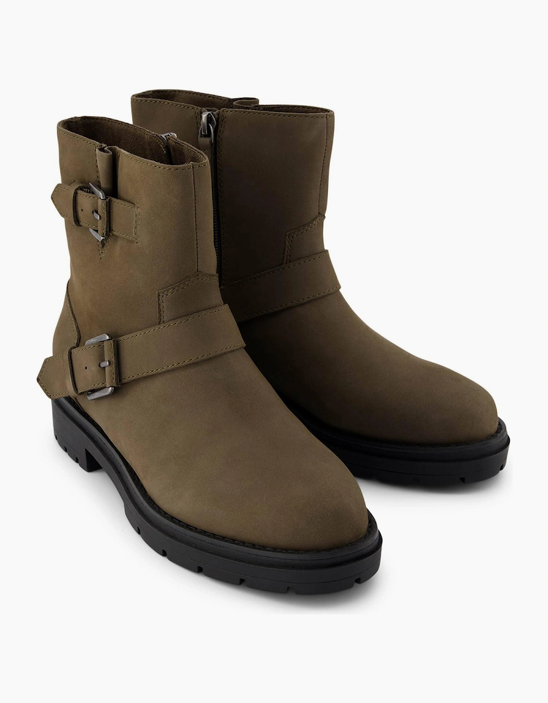 Toms Ionie Moto Womens Ankle Boots Canteen / Khaki