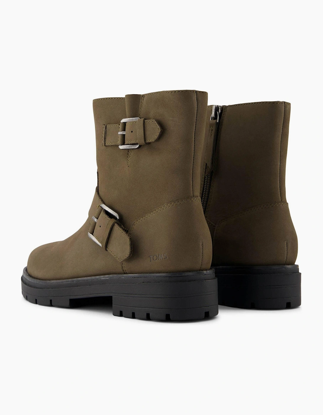 Toms Ionie Moto Womens Ankle Boots Canteen / Khaki