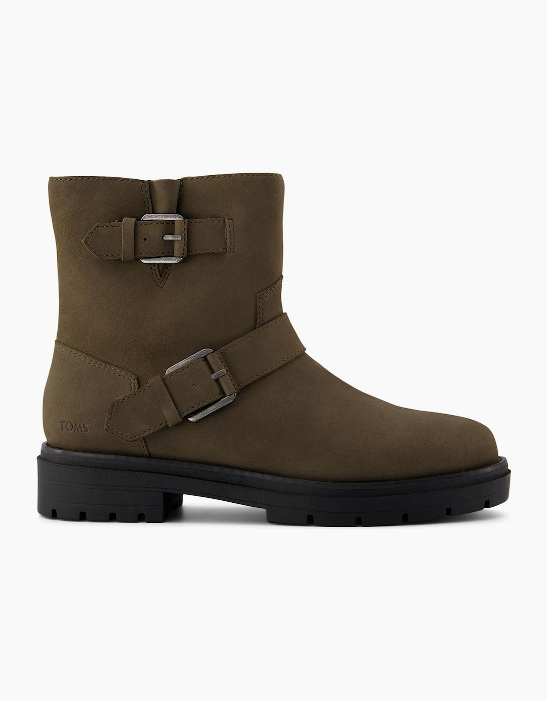 Toms Ionie Moto Womens Ankle Boots Canteen / Khaki